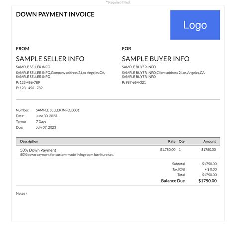 A Complete Guide to Understanding Down Payment Invoices.